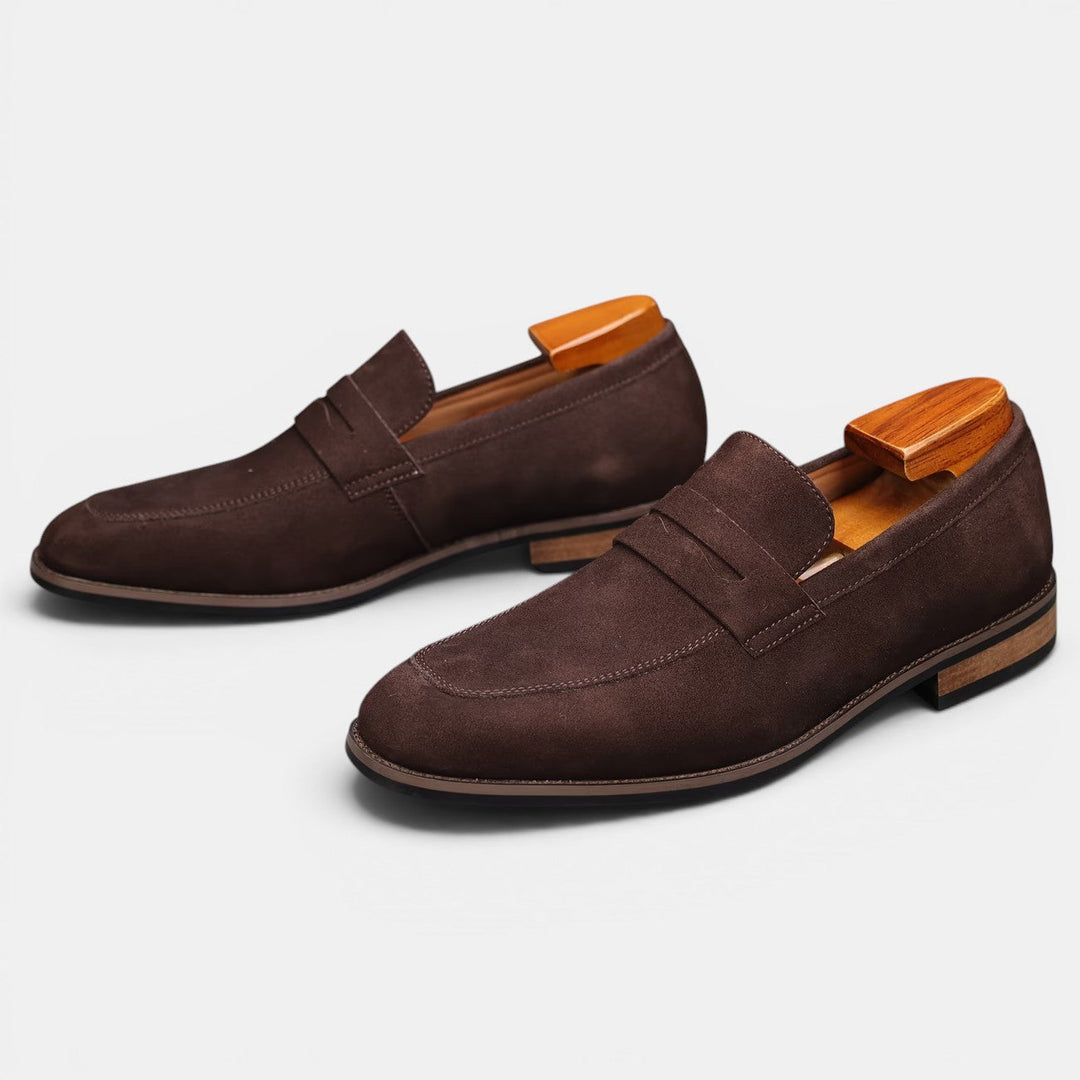 Men’s Suede Penny Summer Loafers