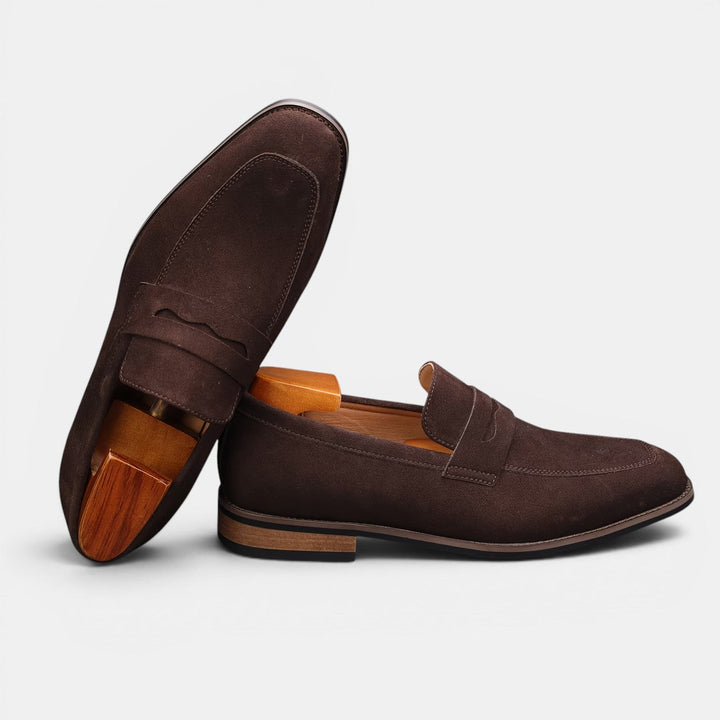 Men’s Suede Penny Summer Loafers