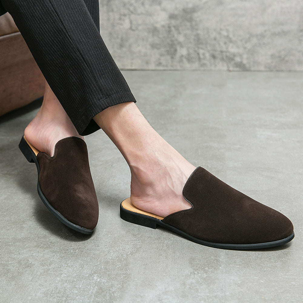 Men’s Suede Slip-On Mules
