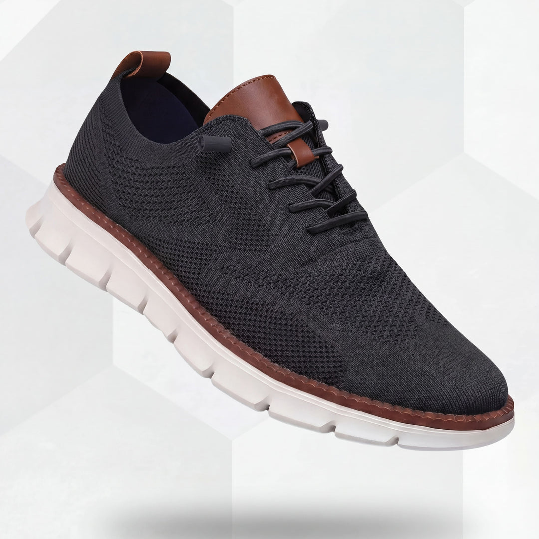 Ultracomfort Breathable Shoes: Black-White