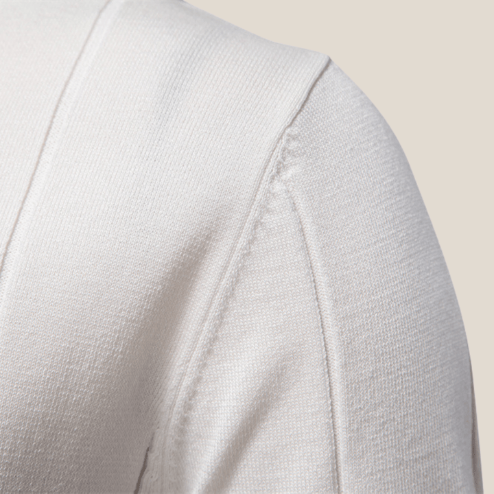 Parma™ - Ribbed Zip Polo with Sleeve Stripes