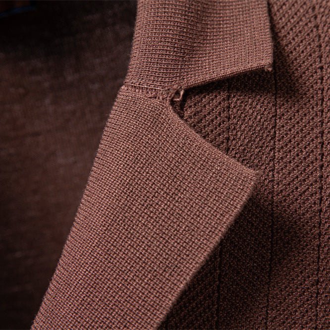 Portofino™ - Elegant Knit Shirt with Button Placket