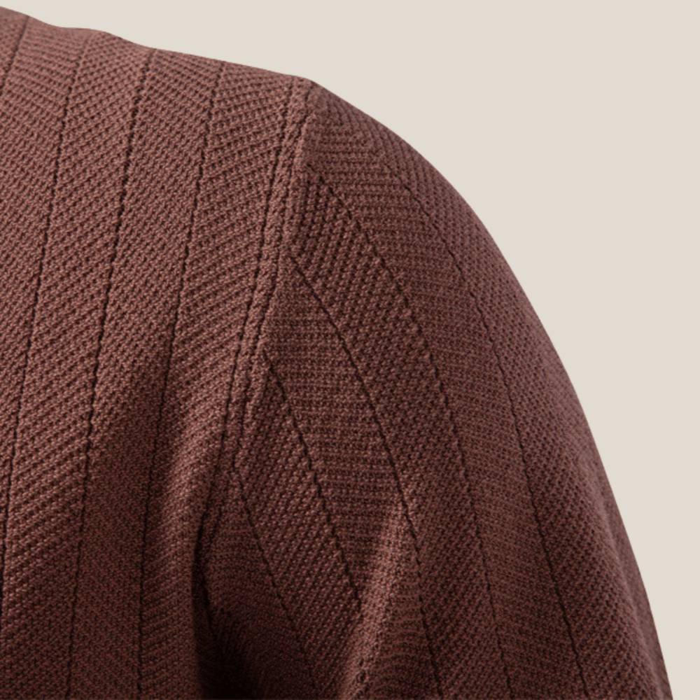 Portofino™ - Elegant Knit Shirt with Button Placket