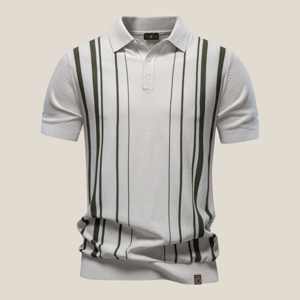 Siena™ - Classic Knit Polo with Stripes