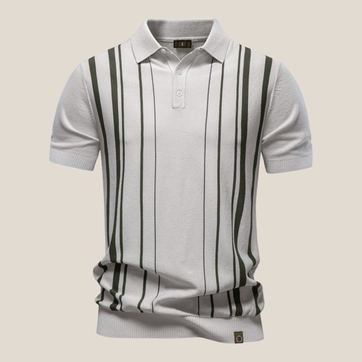 Siena™ - Classic Knit Polo with Stripes
