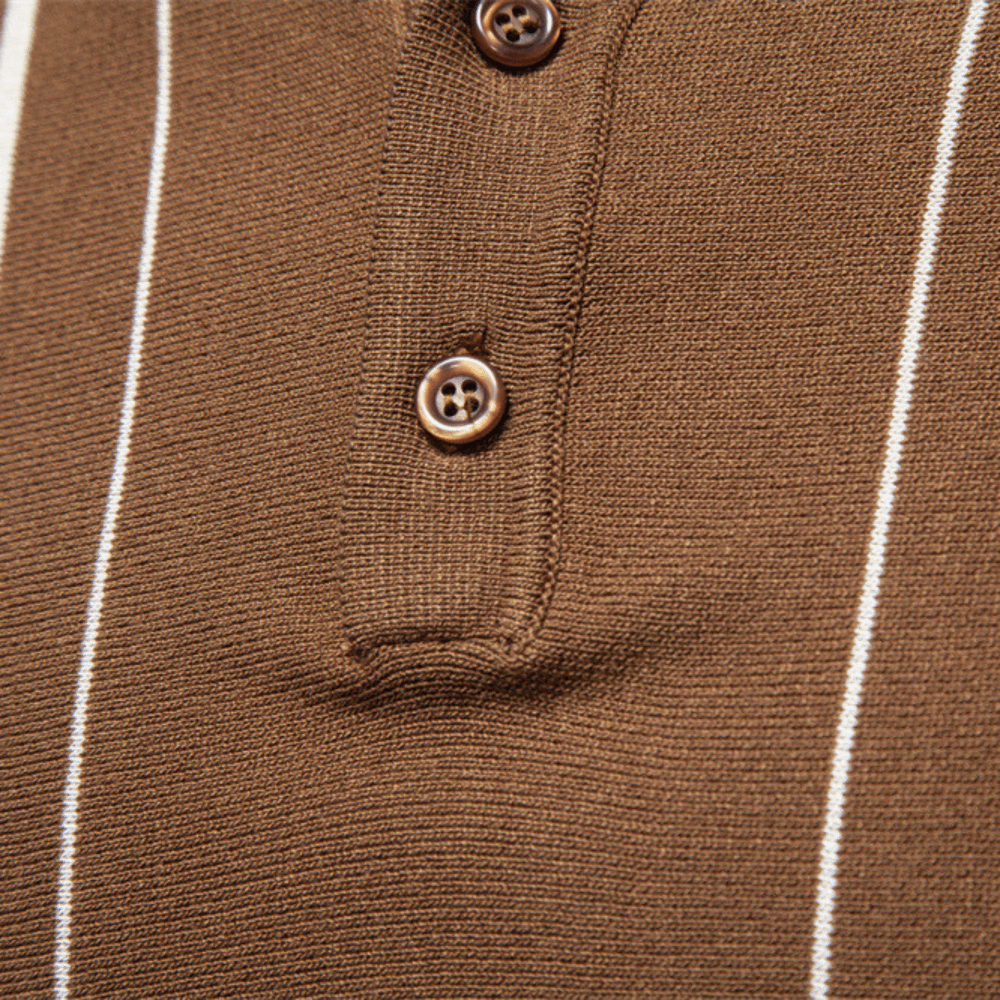 Siena™ - Classic Knit Polo with Stripes