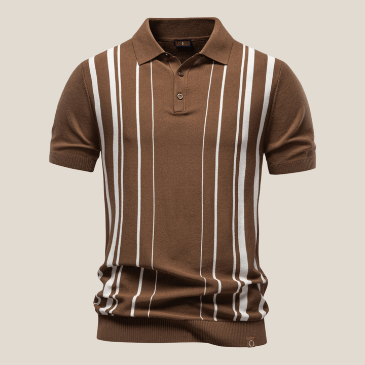 Siena™ - Classic Knit Polo with Stripes