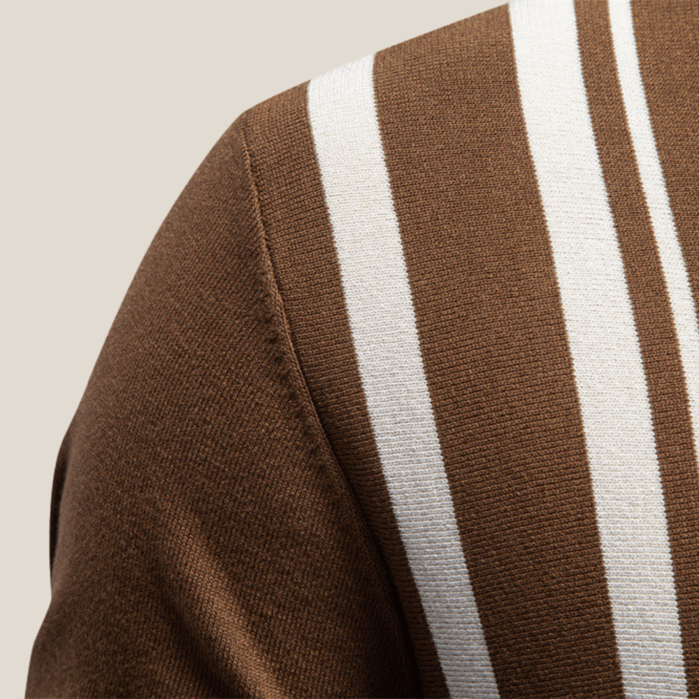 Siena™ - Classic Knit Polo with Stripes