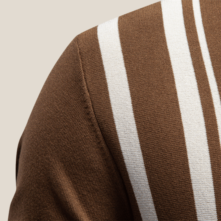 Siena™ - Classic Knit Polo with Stripes