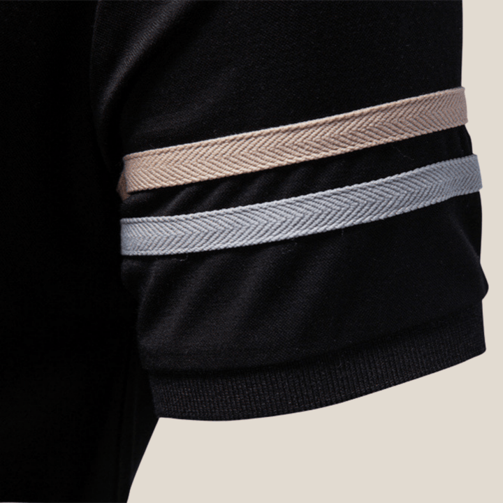 Trento™ - Sporty Zip Polo with Stripe Details