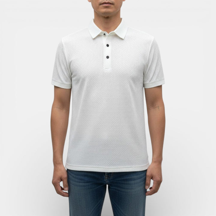 KENT Breathable Waffle-Knit Polo