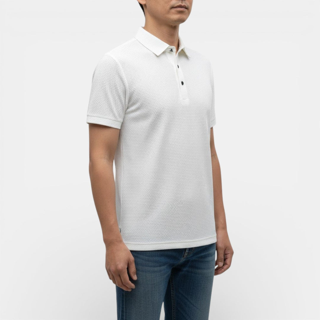 KENT Breathable Waffle-Knit Polo