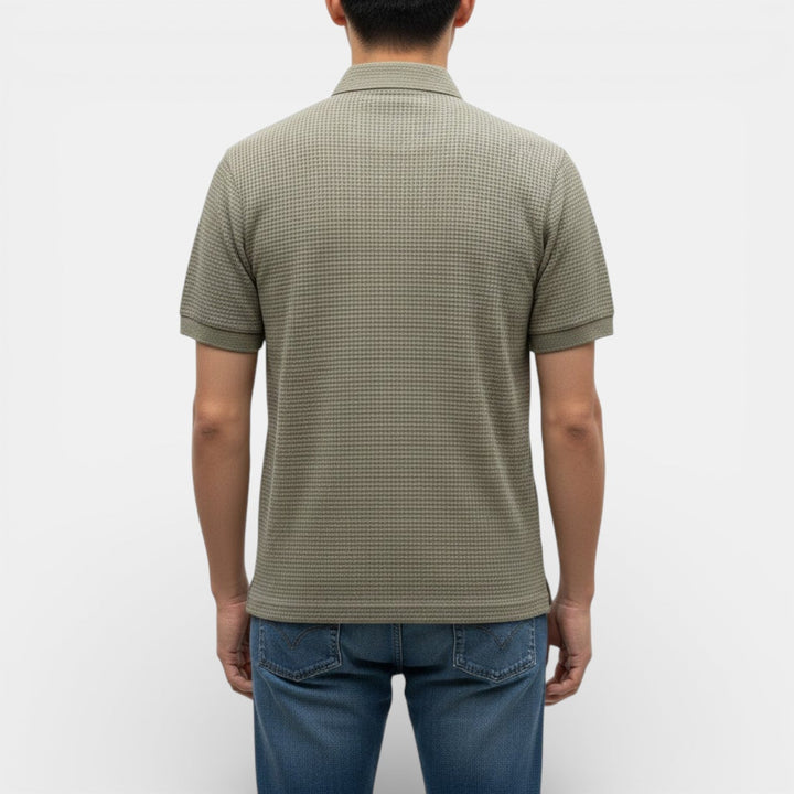 KENT Breathable Waffle-Knit Polo