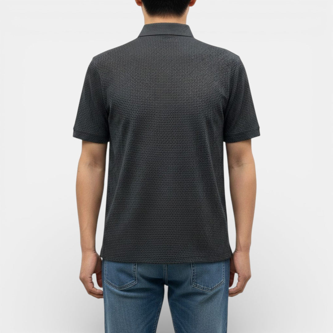 KENT Breathable Waffle-Knit Polo