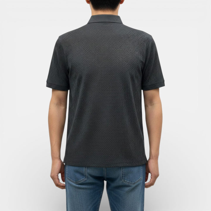 KENT Breathable Waffle-Knit Polo