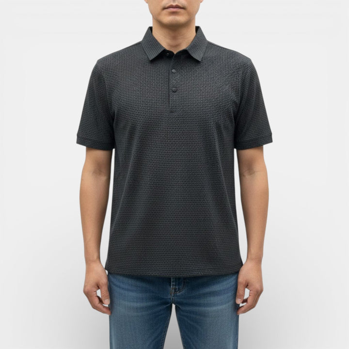 KENT Breathable Waffle-Knit Polo