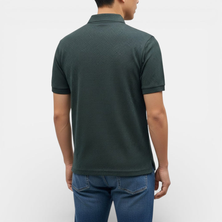 KENT Breathable Waffle-Knit Polo