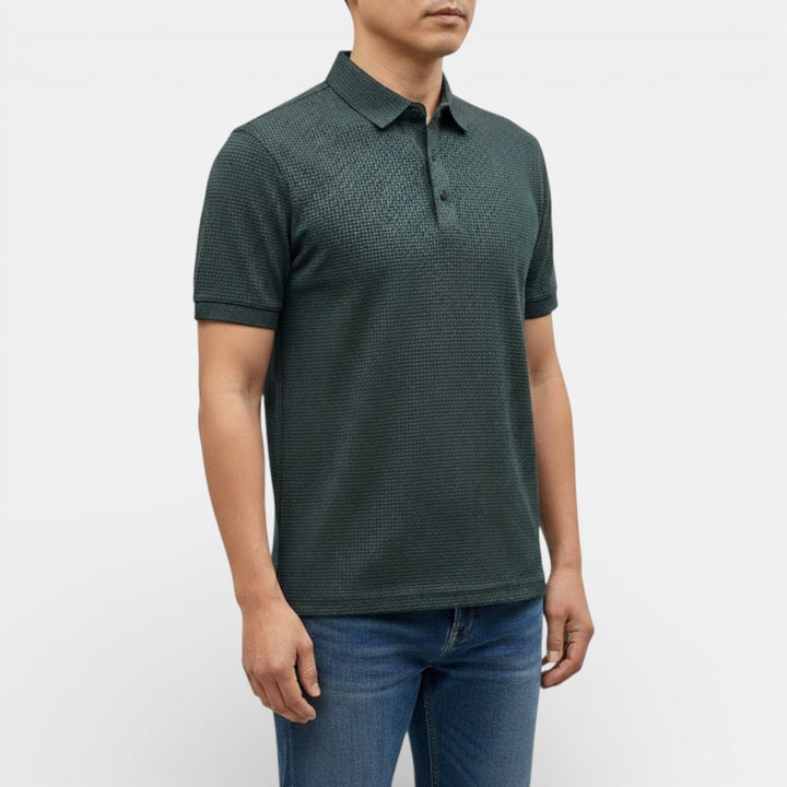 KENT Breathable Waffle-Knit Polo