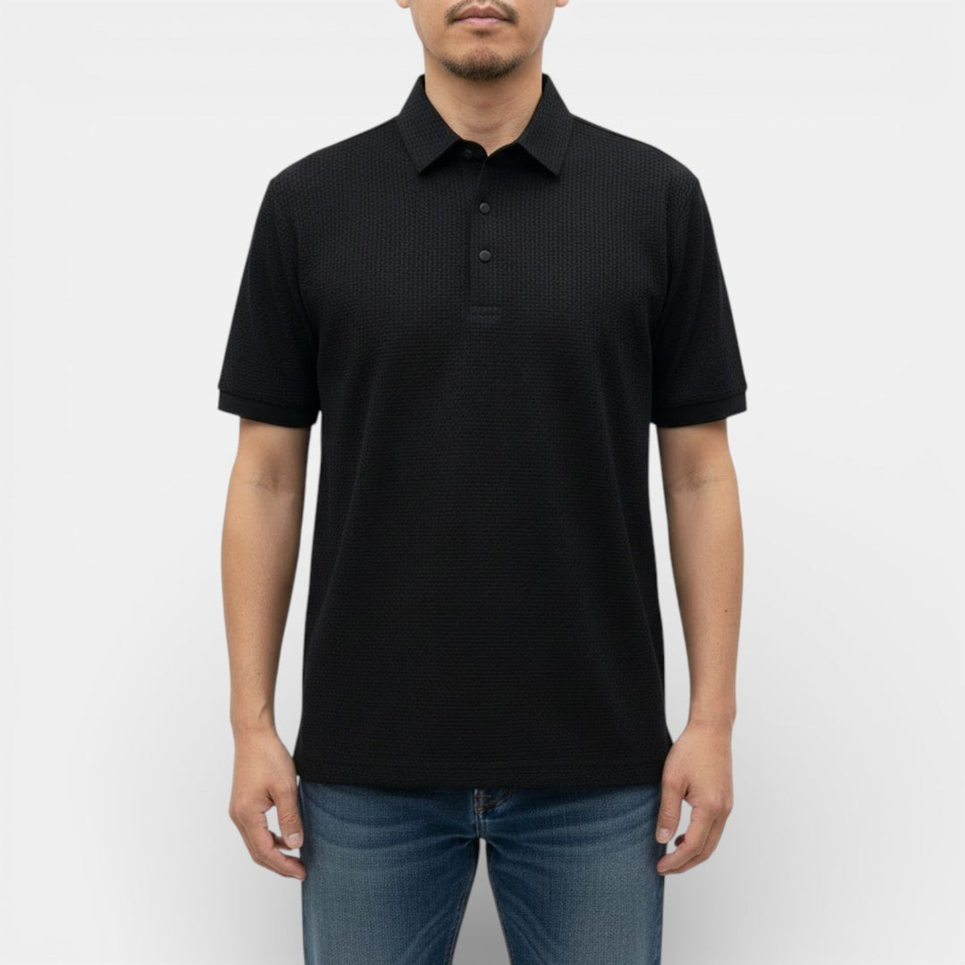 KENT Breathable Waffle-Knit Polo