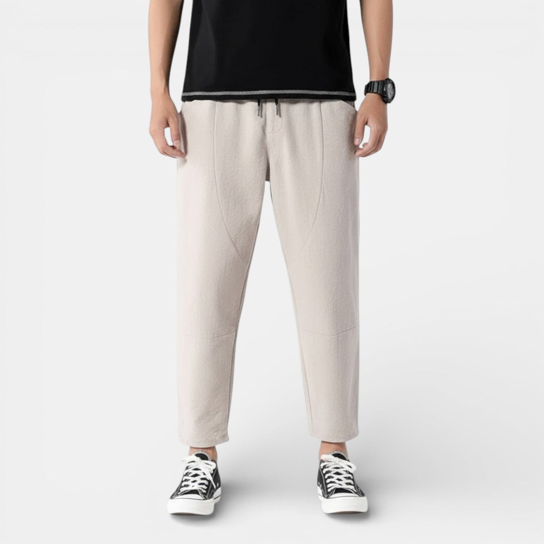 Relaxed Fit Linen Pants