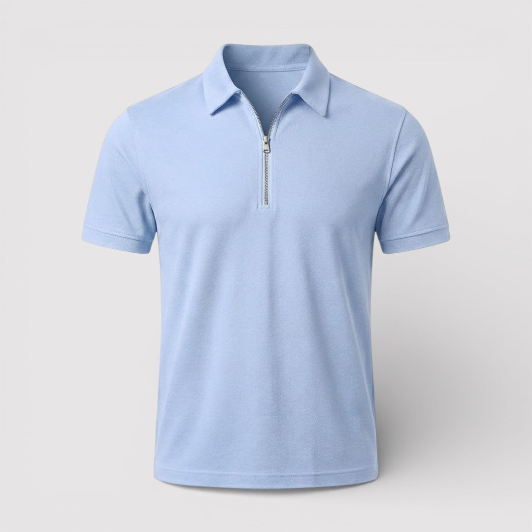 ELDON Lightweight Zip Polo Shirt