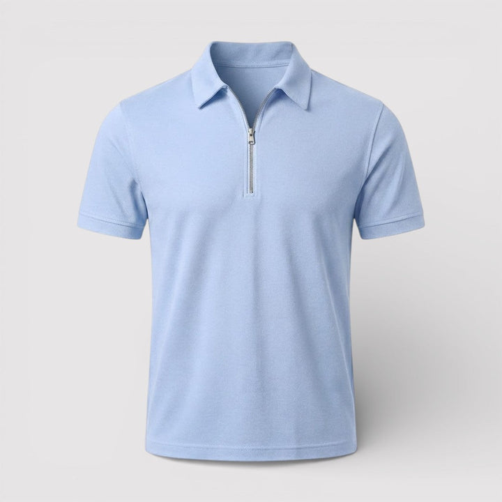 ELDON Lightweight Zip Polo Shirt