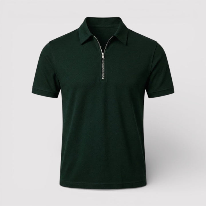 ELDON Lightweight Zip Polo Shirt