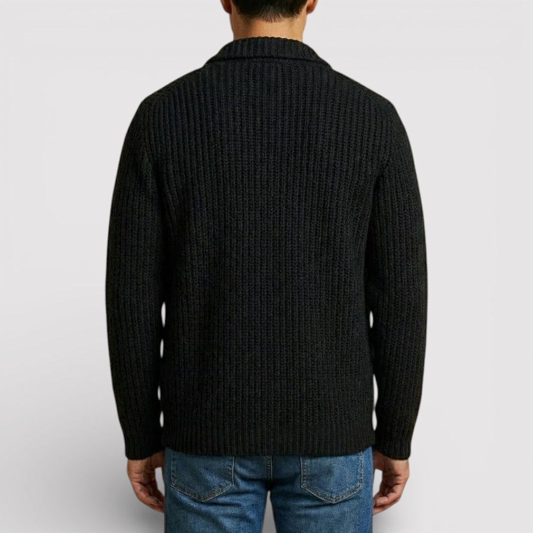 ALWIN Classic Ribbed Knit Sweater