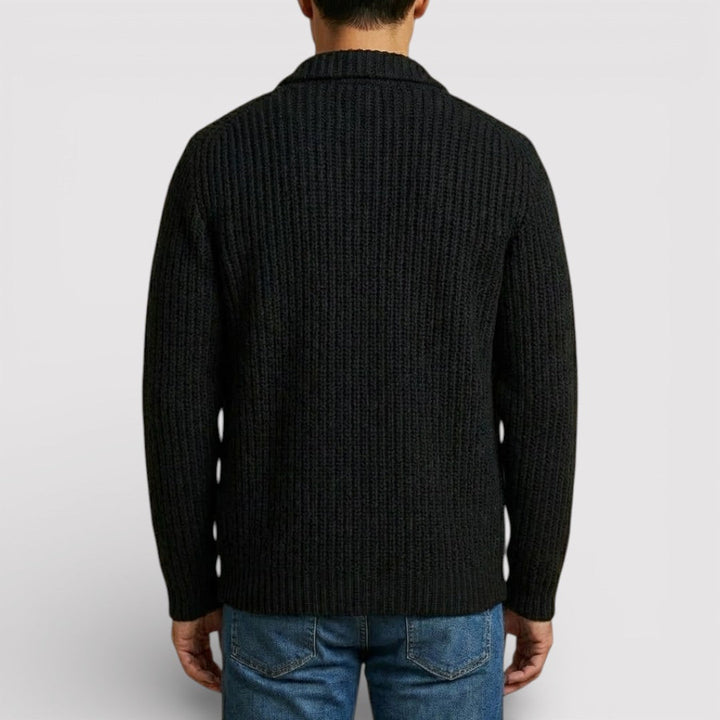 ALWIN Classic Ribbed Knit Sweater