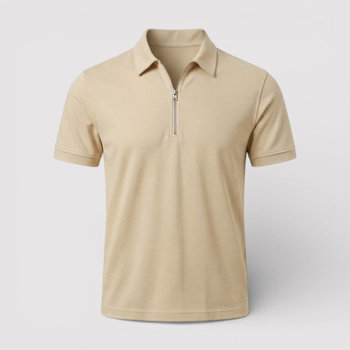 ELDON Lightweight Zip Polo Shirt