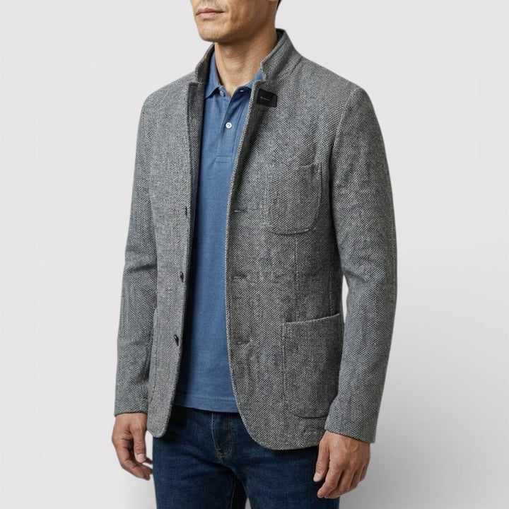 HEIKO Stretch Stand-Collar Blazer