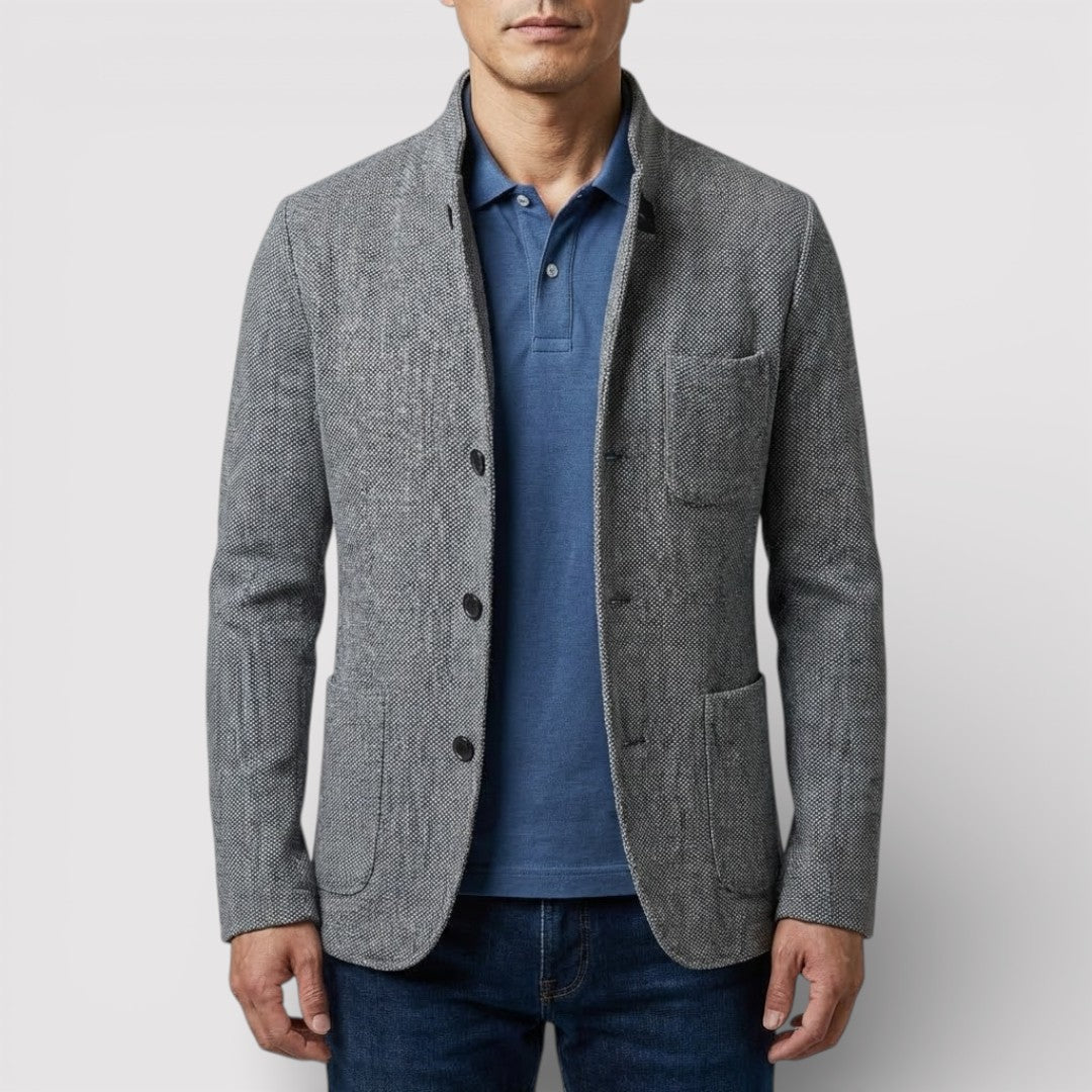 HEIKO Stretch Stand-Collar Blazer