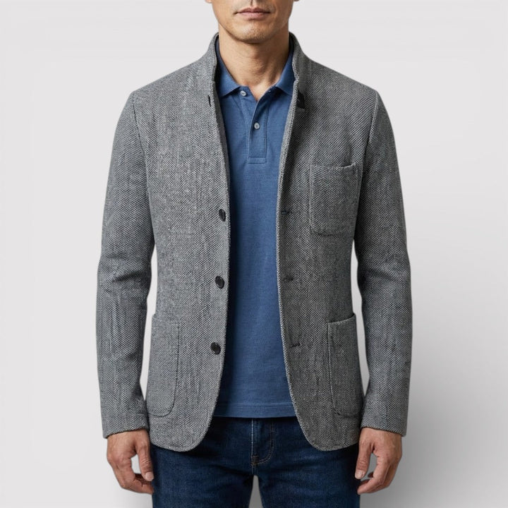 HEIKO Stretch Stand-Collar Blazer