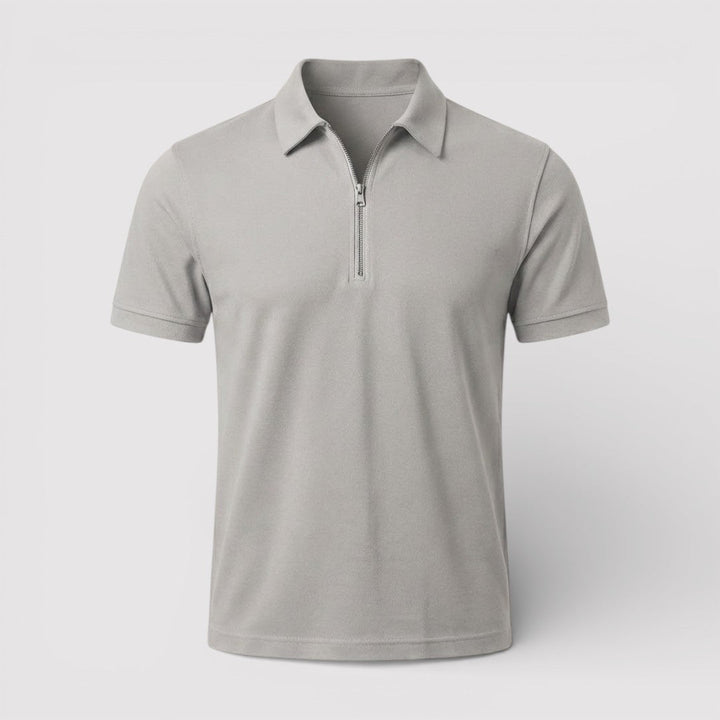 ELDON Lightweight Zip Polo Shirt