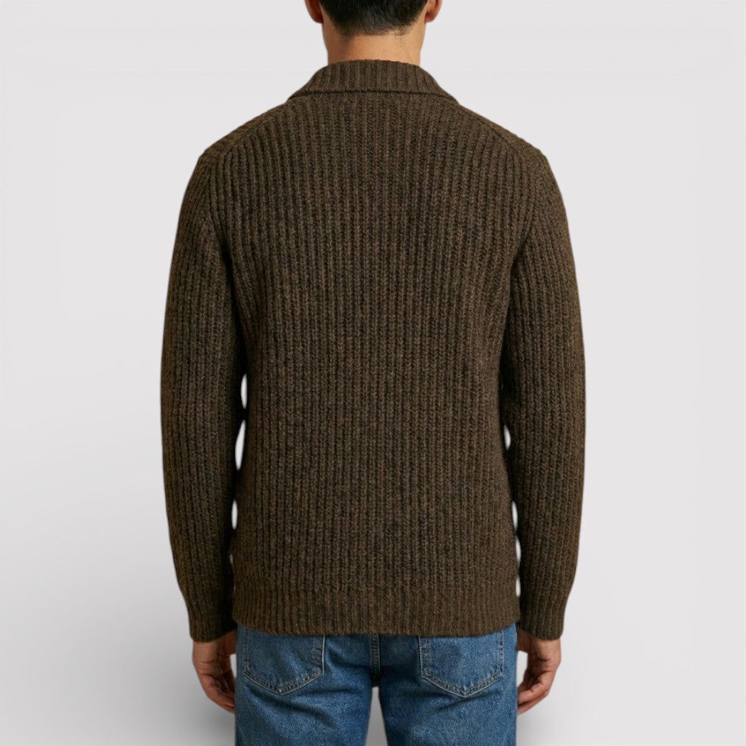 ALWIN Classic Ribbed Knit Sweater