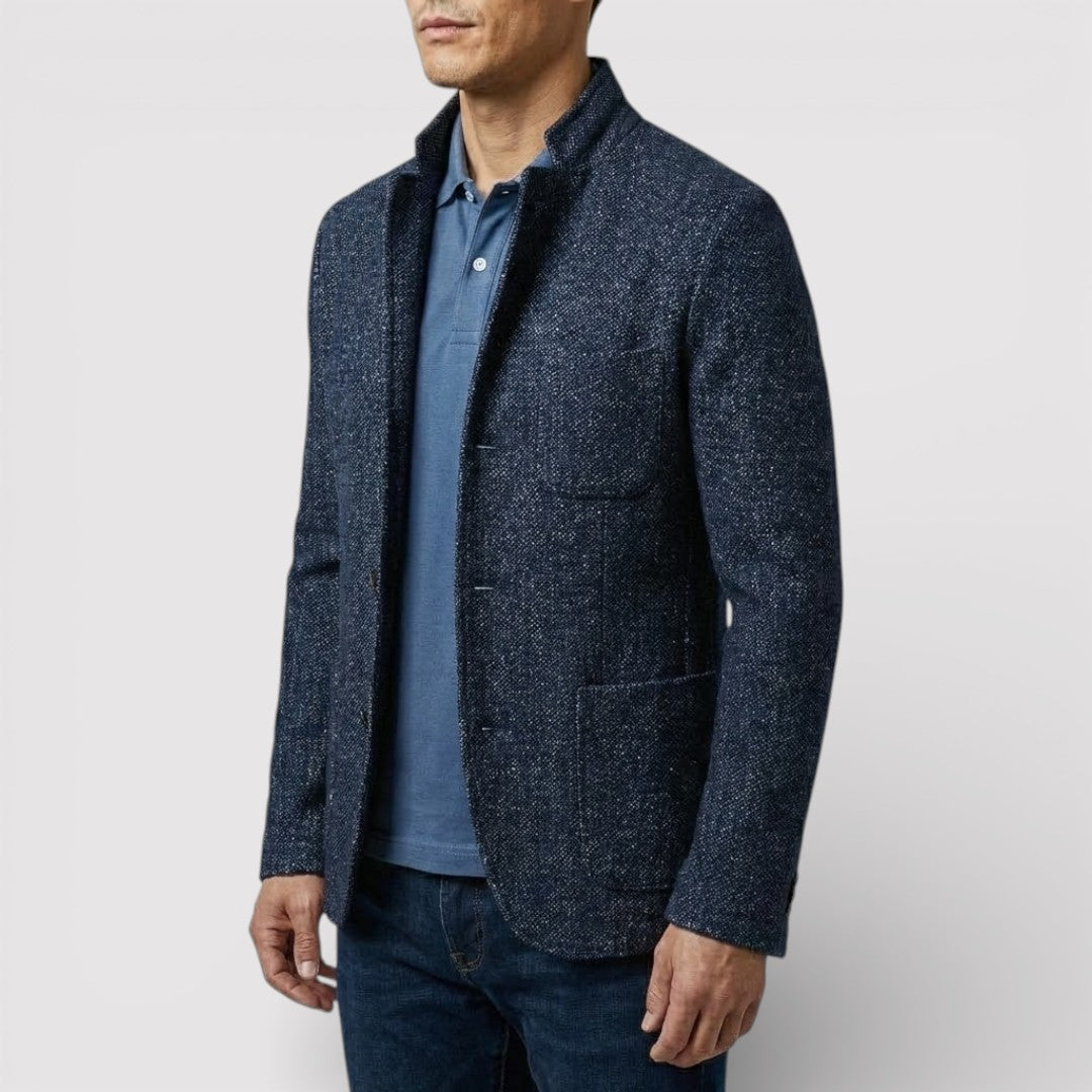 HEIKO Stretch Stand-Collar Blazer