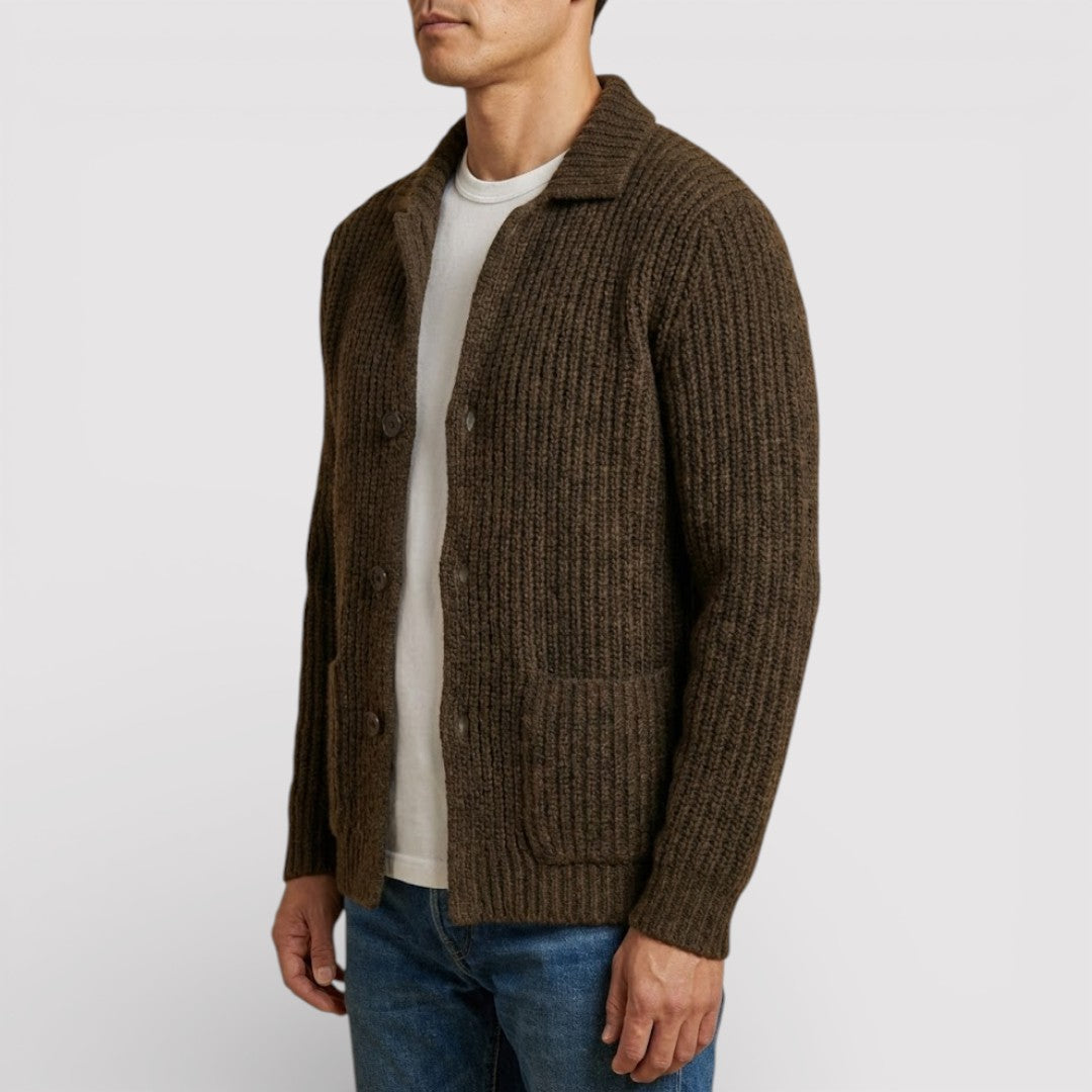 ALWIN Classic Ribbed Knit Sweater