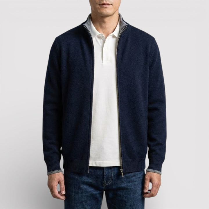 BRIAN Regular Zip Knit Sweater