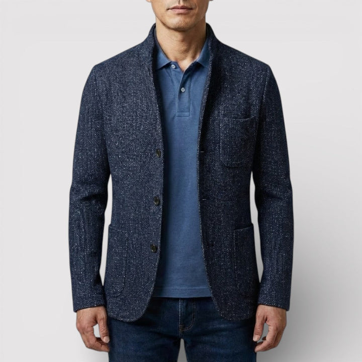 HEIKO Stretch Stand-Collar Blazer