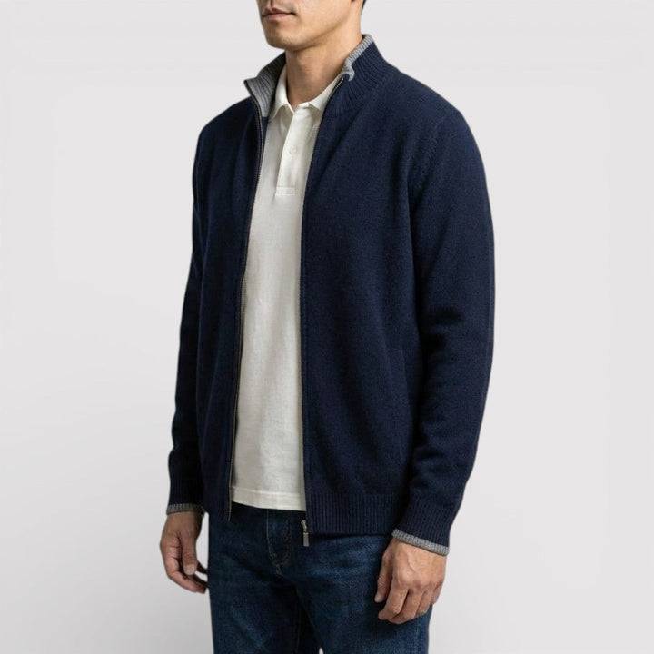 BRIAN Regular Zip Knit Sweater