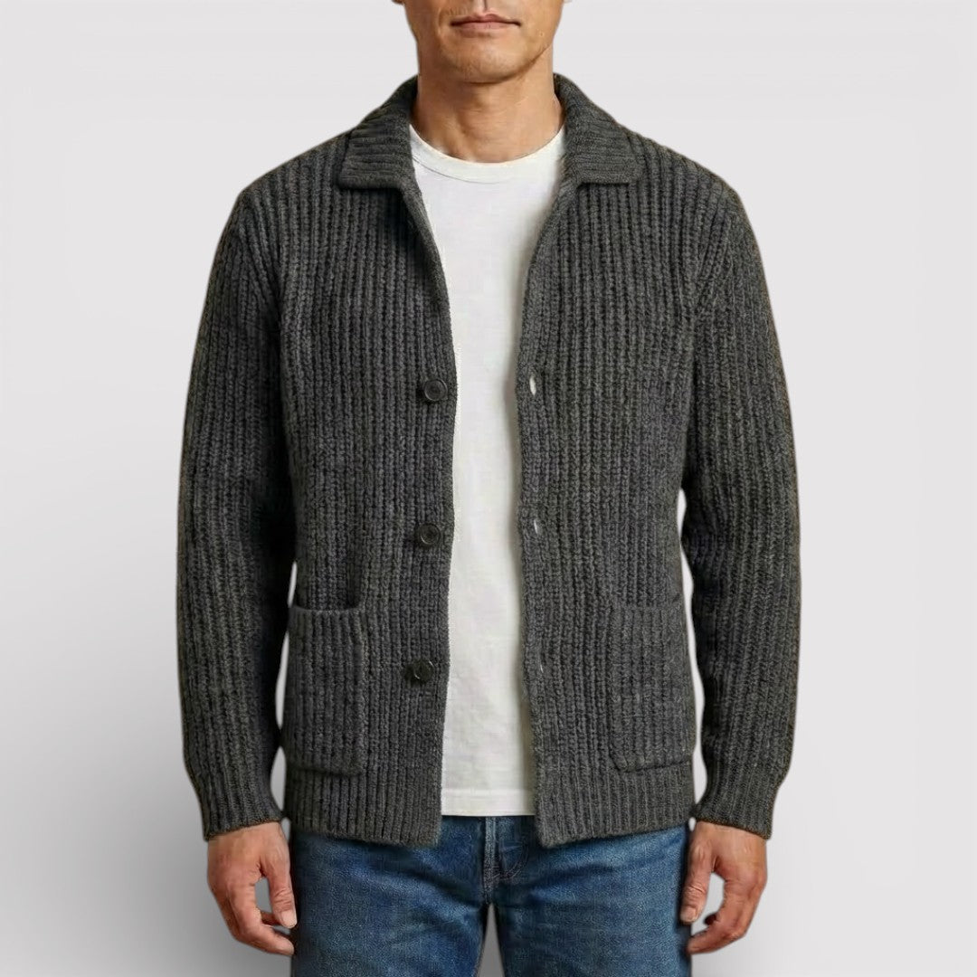 ALWIN Classic Ribbed Knit Sweater