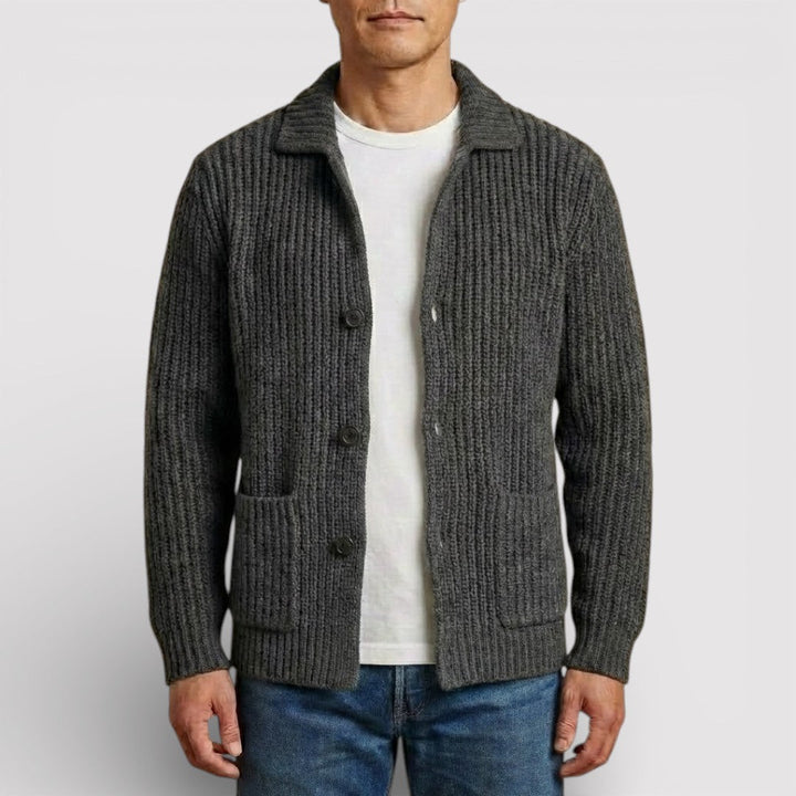 ALWIN Classic Ribbed Knit Sweater