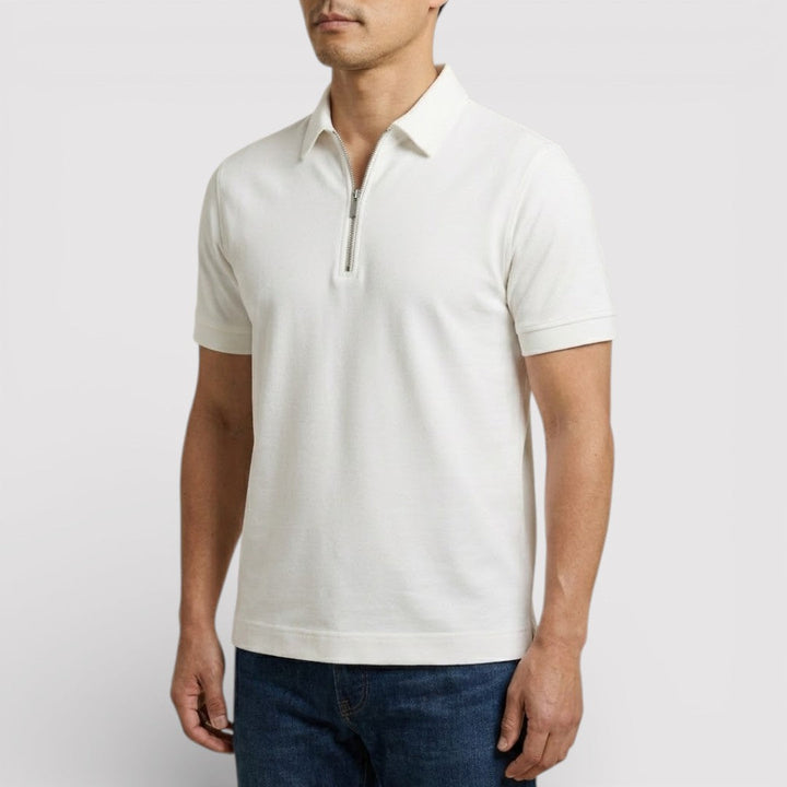 ELDON Lightweight Zip Polo Shirt