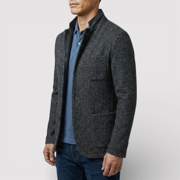 HEIKO Stretch Stand-Collar Blazer