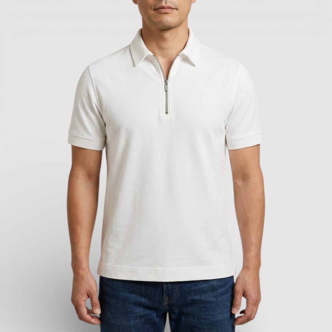 ELDON Lightweight Zip Polo Shirt
