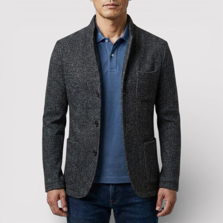 HEIKO Stretch Stand-Collar Blazer