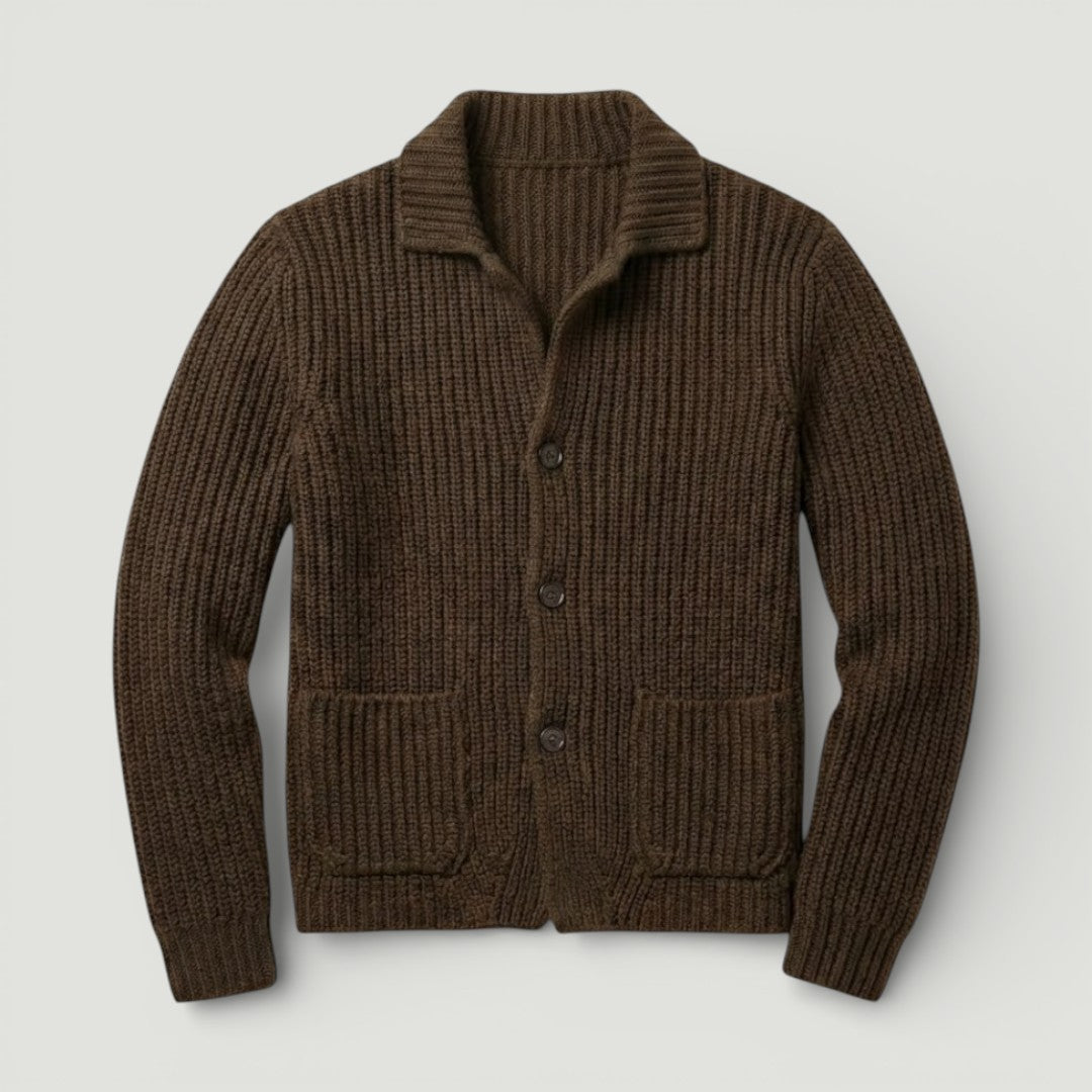 ALWIN Classic Ribbed Knit Sweater