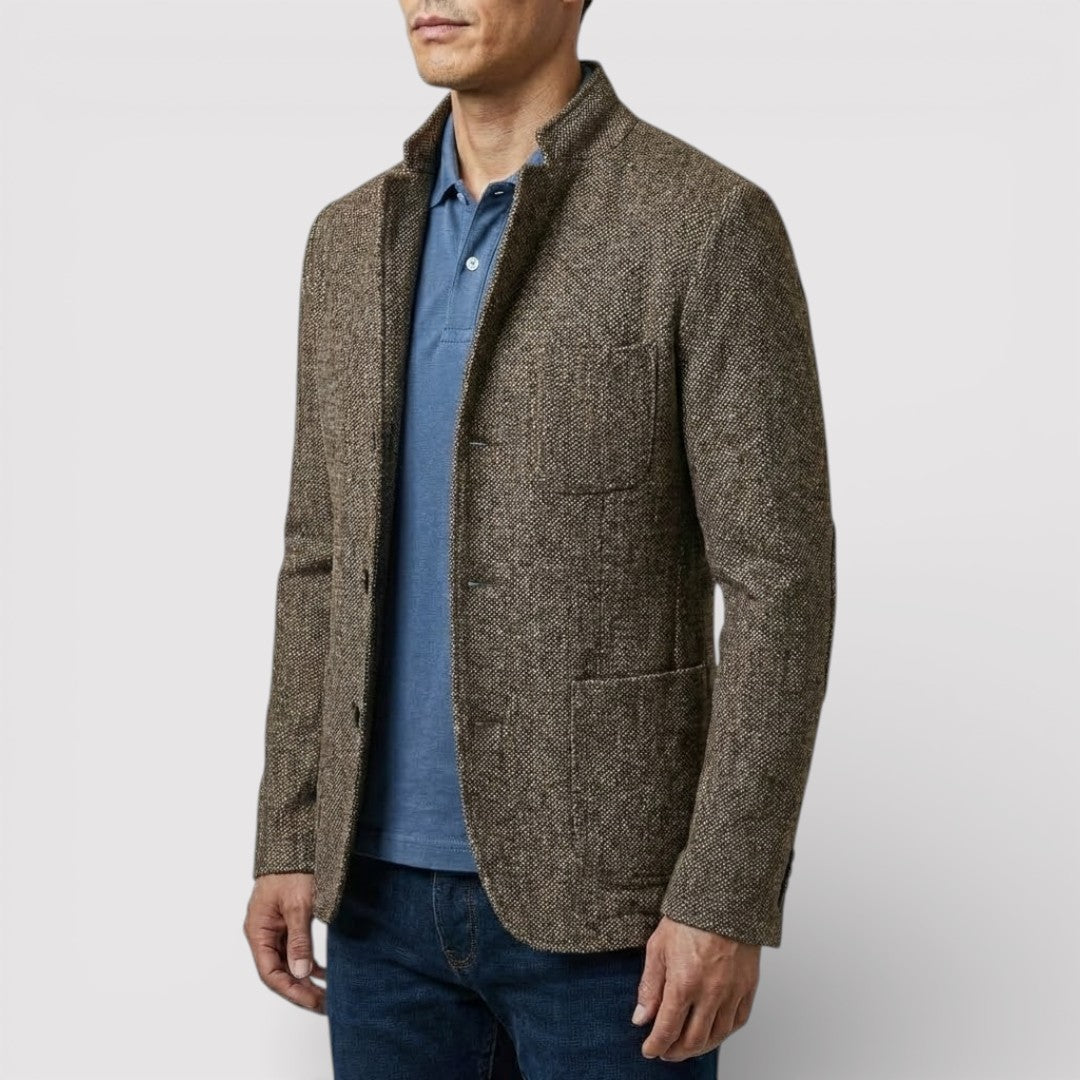 HEIKO Stretch Stand-Collar Blazer