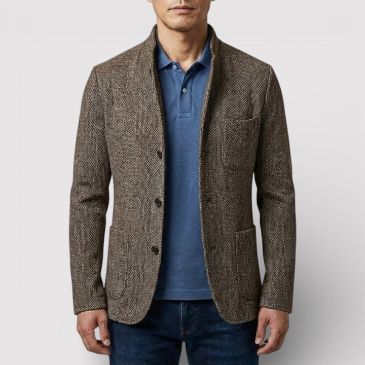 HEIKO Stretch Stand-Collar Blazer