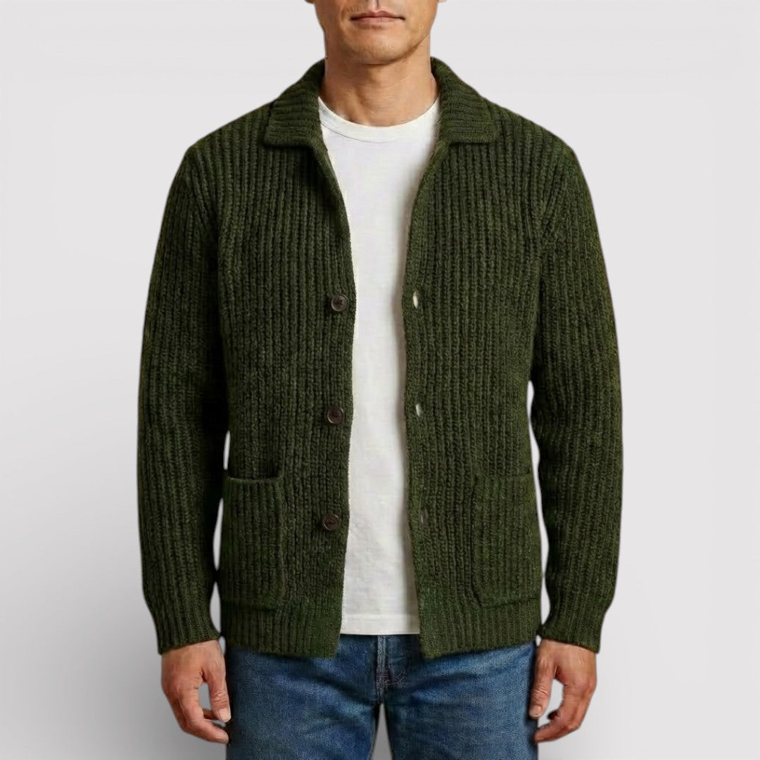 ALWIN Classic Ribbed Knit Sweater